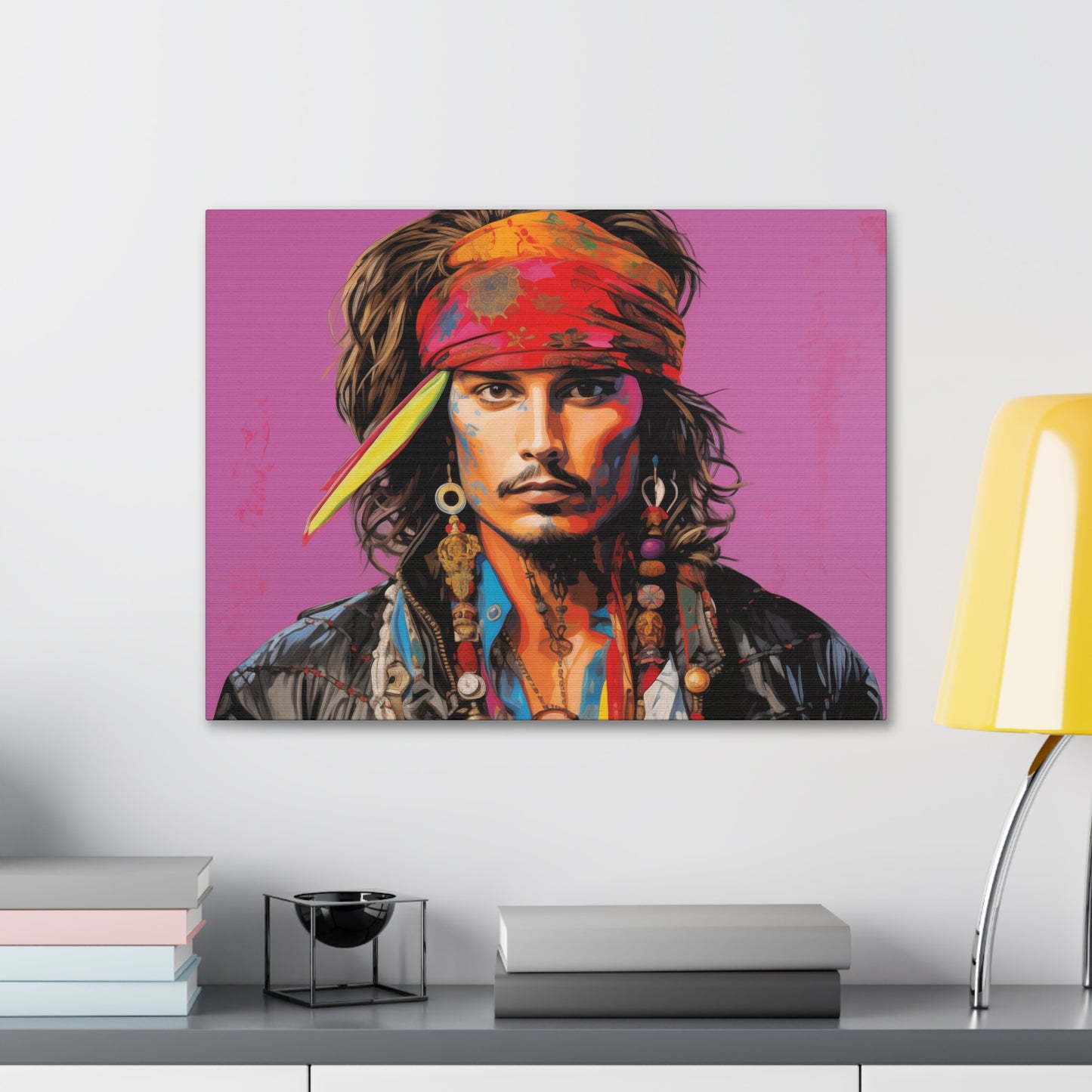 Gallery Wrapped Canvas, Celebrity Inspired, Pop Art Canvas – Johnny Also