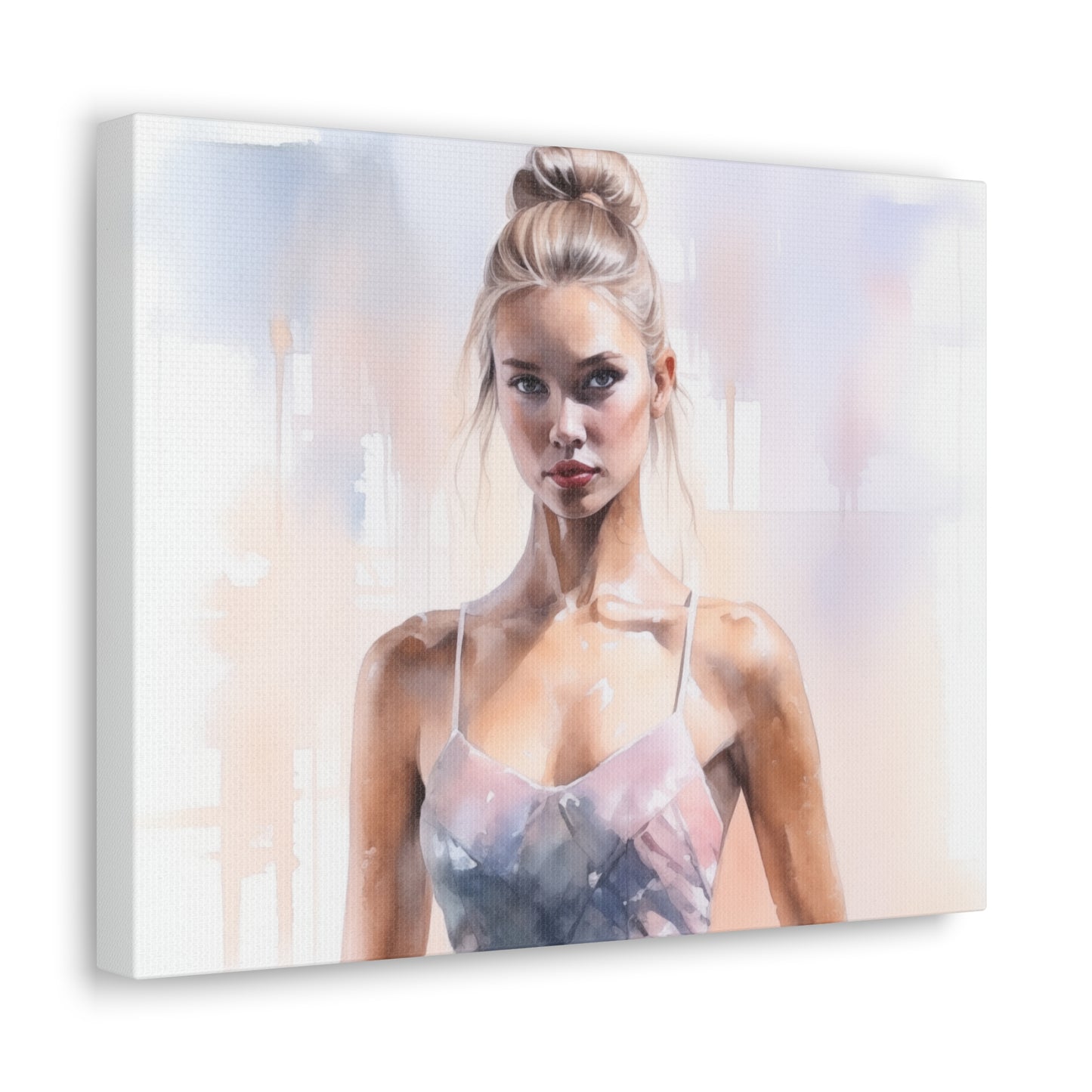 Gallery Wrapped Canvas, Ballerina Beauty, Ballet Art Canvas – Samantha