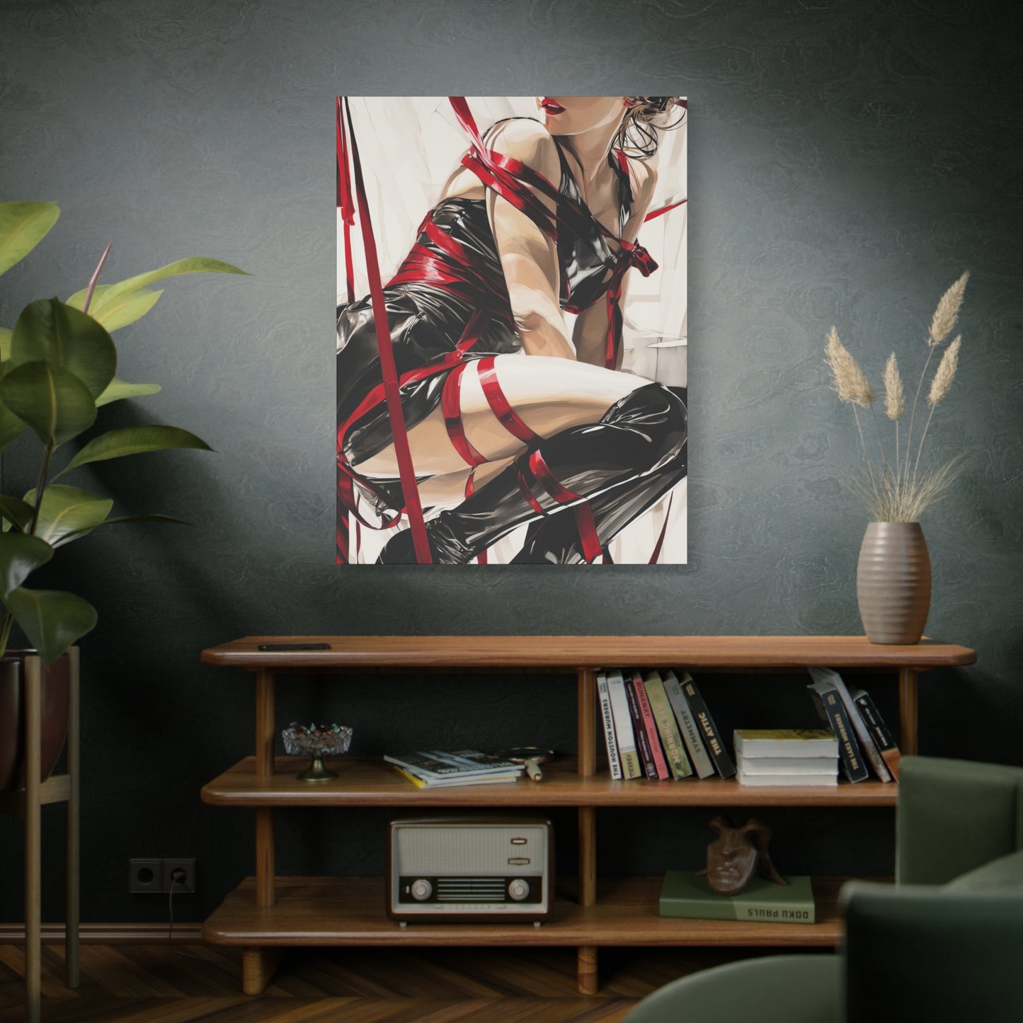 Gallery Wrapped Canvas, Ropes and Reverence Art Canvas, Erotic Shibari Art Canvas – Monica