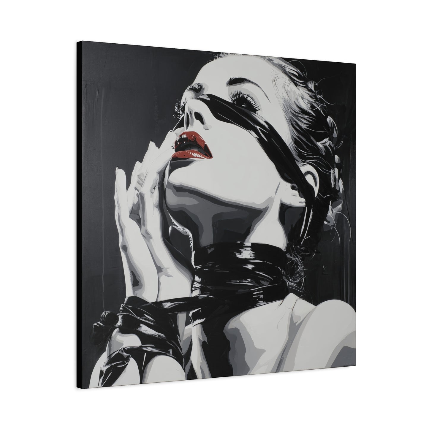 Gallery Wrapped Canvas, Ropes and Reverence Art Canvas, Erotic Shibari Art Canvas – Sable