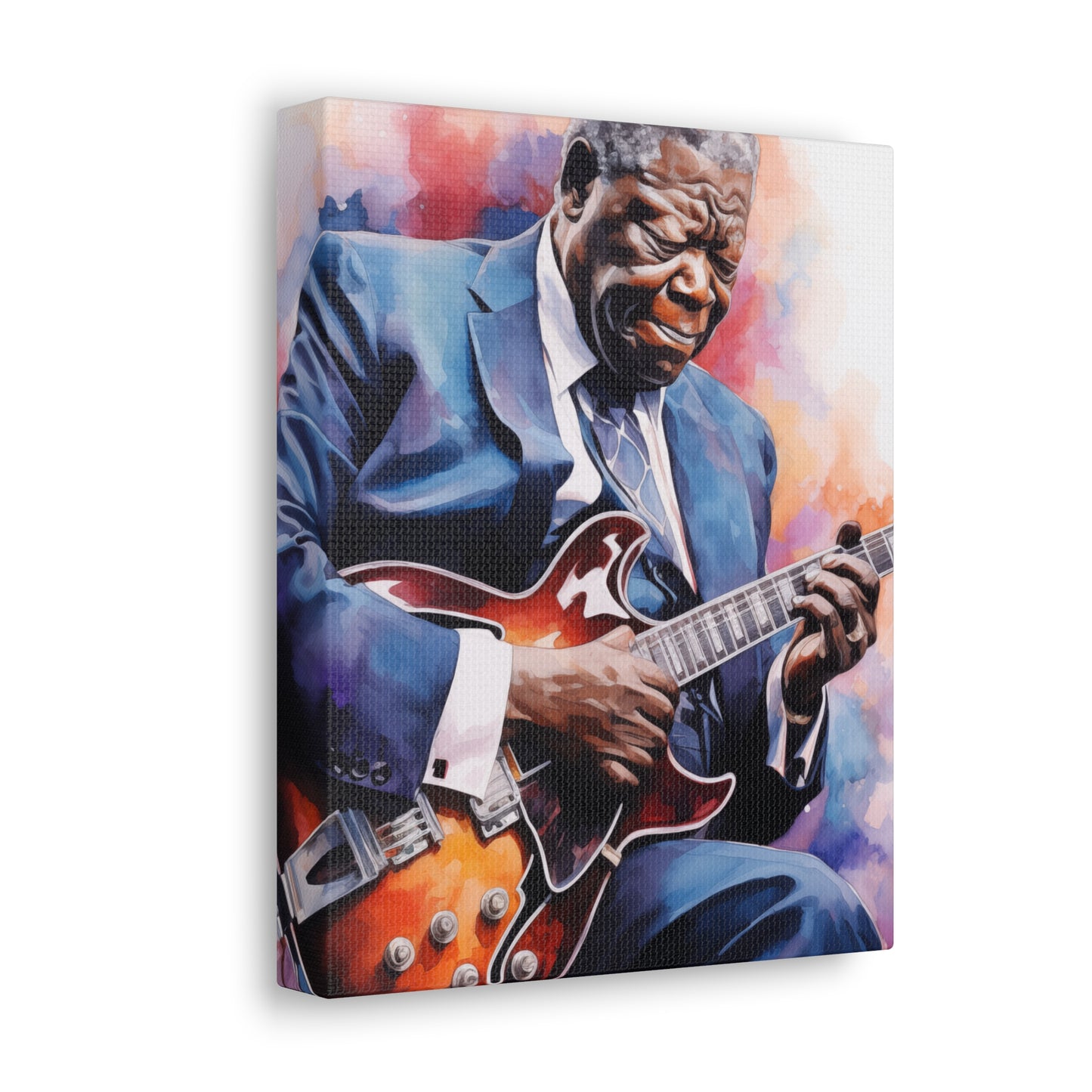 Gallery Wrapped Canvas, Celebrity Inspired, Pop Art Canvas – The King Also