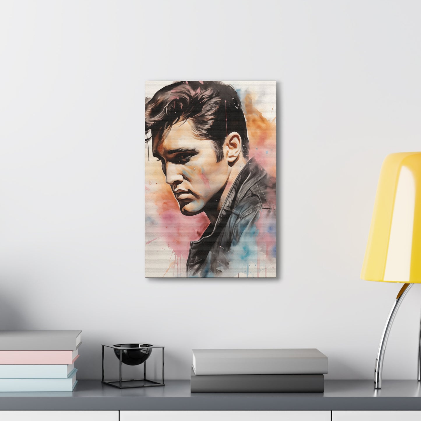 Gallery Wrapped Canvas, Celebrity Inspired, Pop Art Canvas – Elvis
