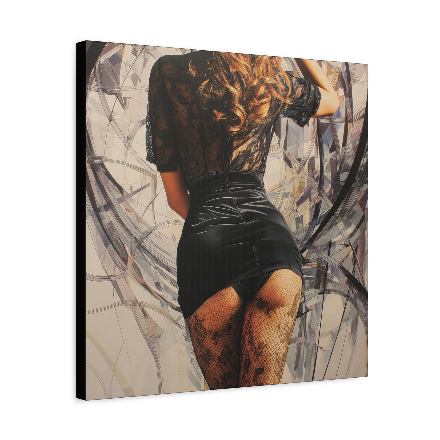 Gallery Wrapped Canvas, Tongue and Cheek Art Canvas, Naughty Girl Art Canvas – Morgan