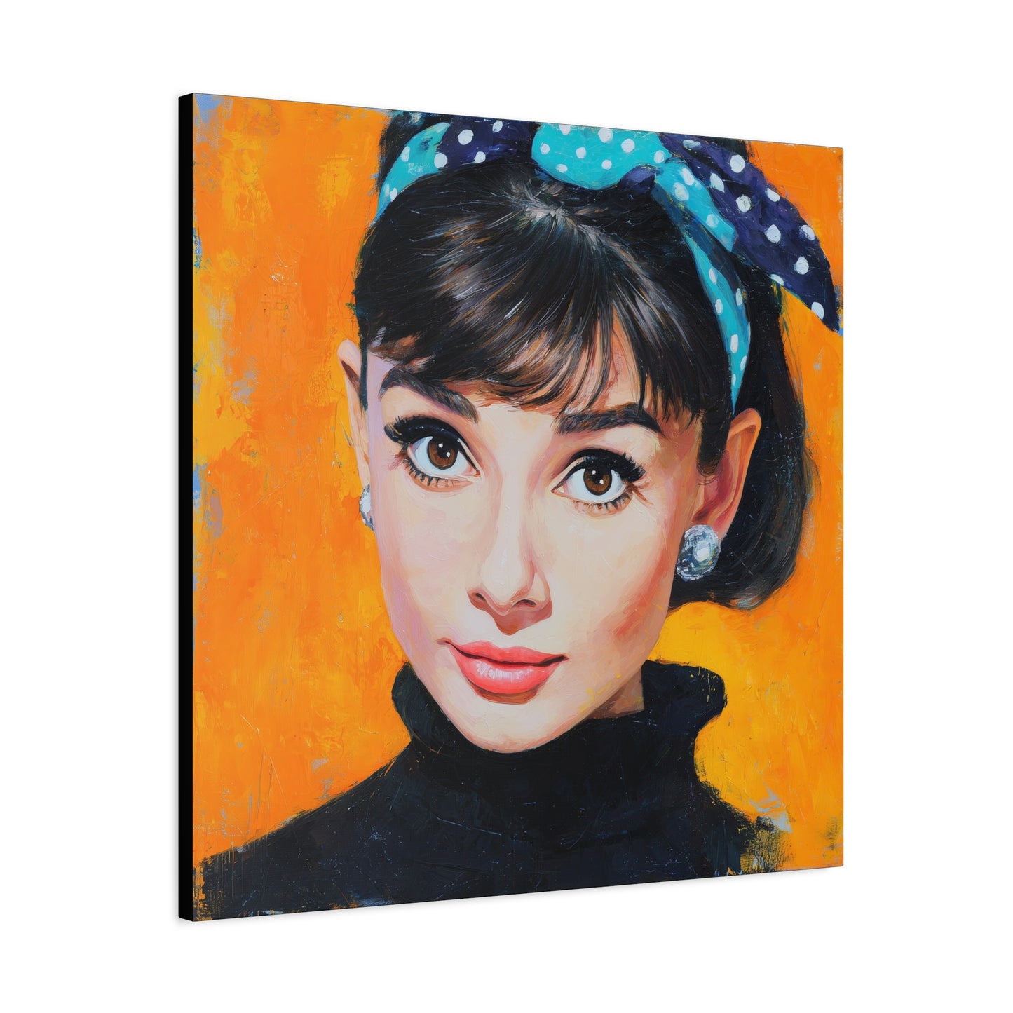 Gallery Wrapped Canvas, The Diva Project Art Canvas, Pinup Art Canvas – Audrey Hepburn - SIX