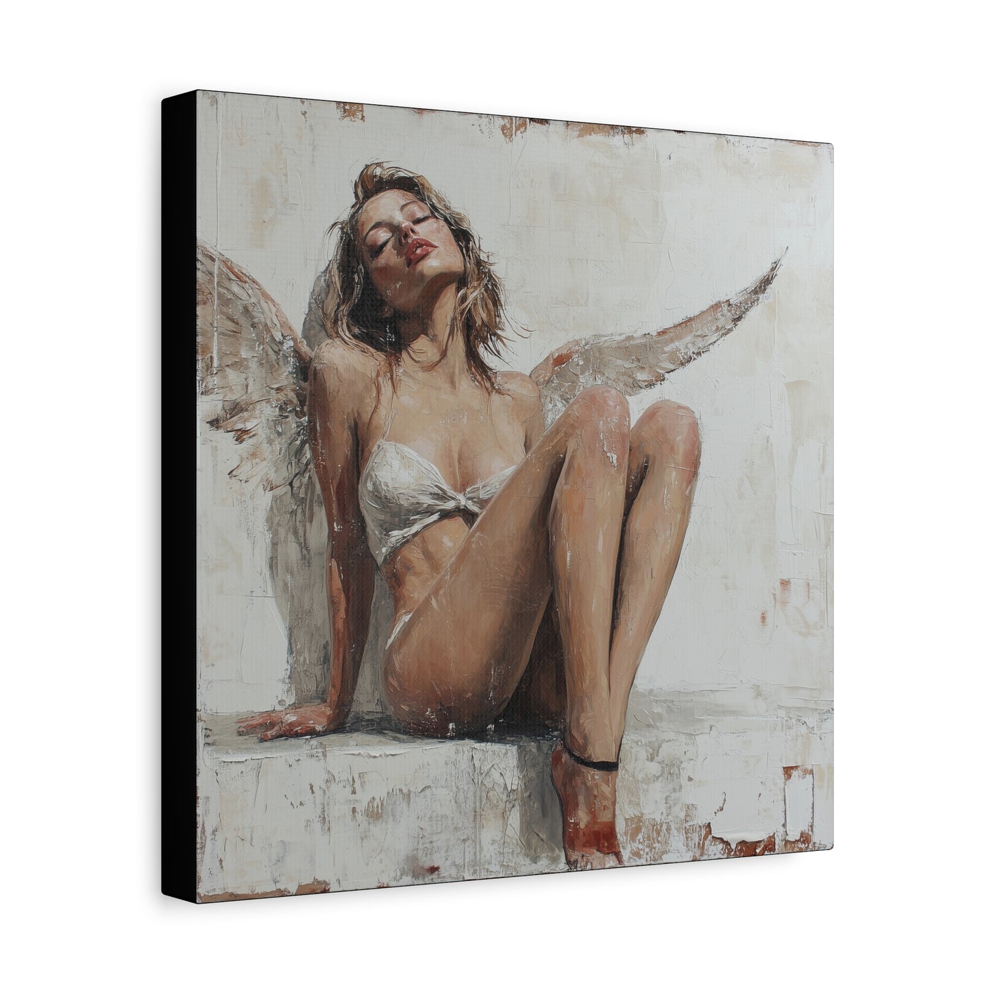 Gallery Wrapped Canvas, Sinners and Saints Art Canvas, Erotic Pinup Art Canvas – Kristen