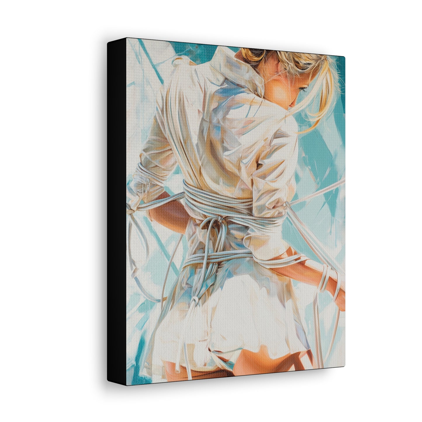 Gallery Wrapped Canvas, Ropes and Reverence Art Canvas, Erotic Shibari Art Canvas – Hannah's Sister