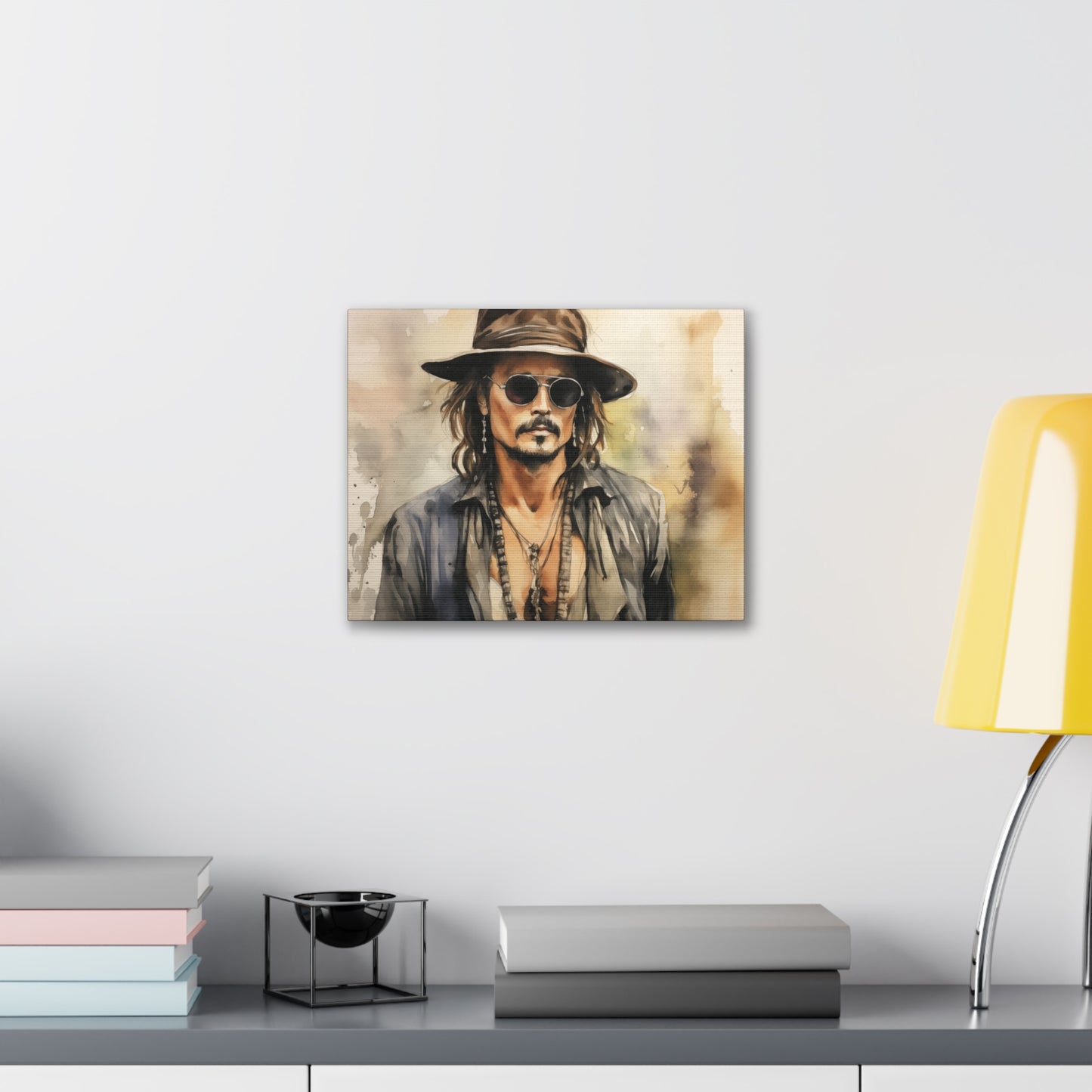 Gallery Wrapped Canvas, Celebrity Inspired, Pop Art Canvas – Johnny
