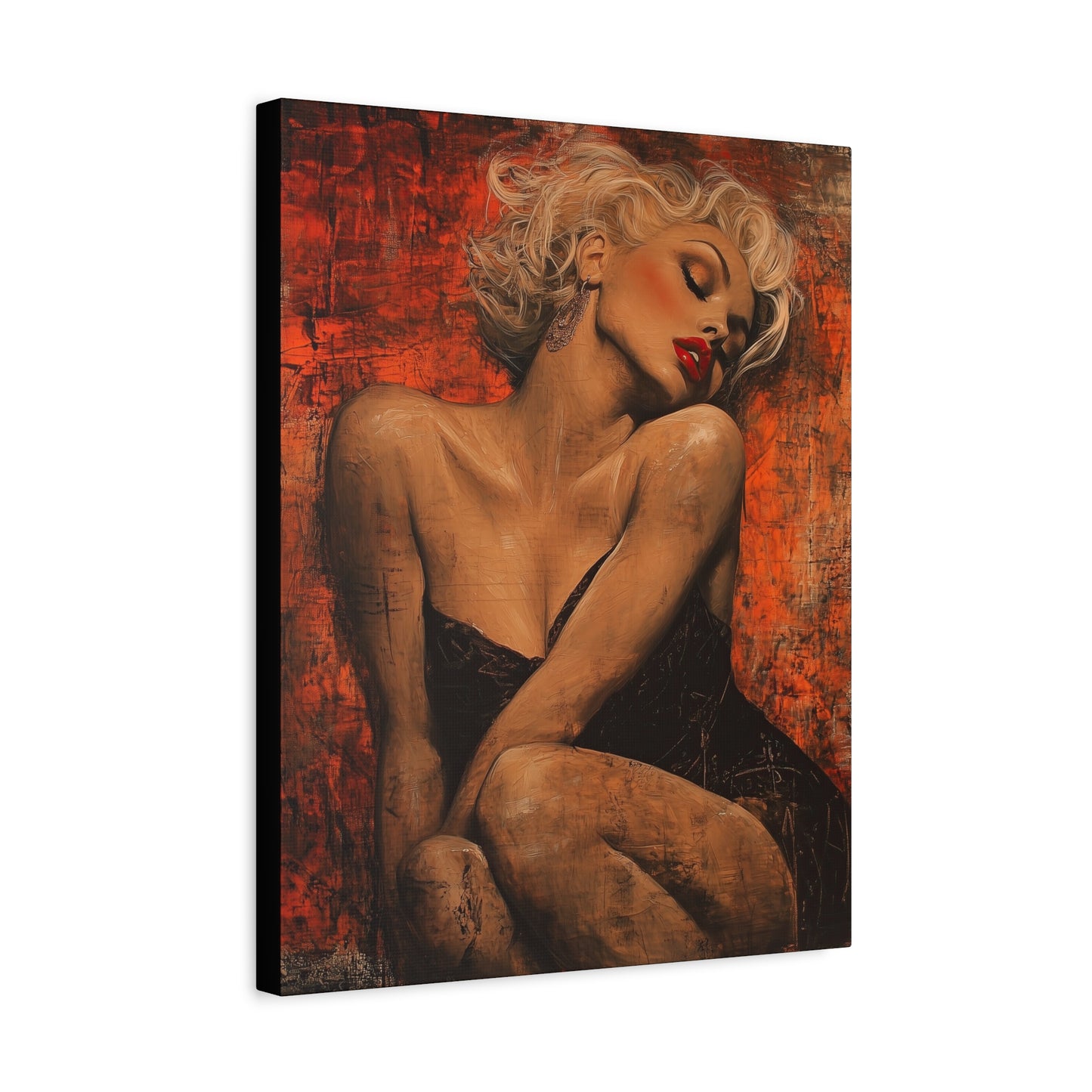 Gallery Wrapped Canvas, Guilt and Grit Adult Art Canvas, Erotic Pinup Art Canvas – Aurora