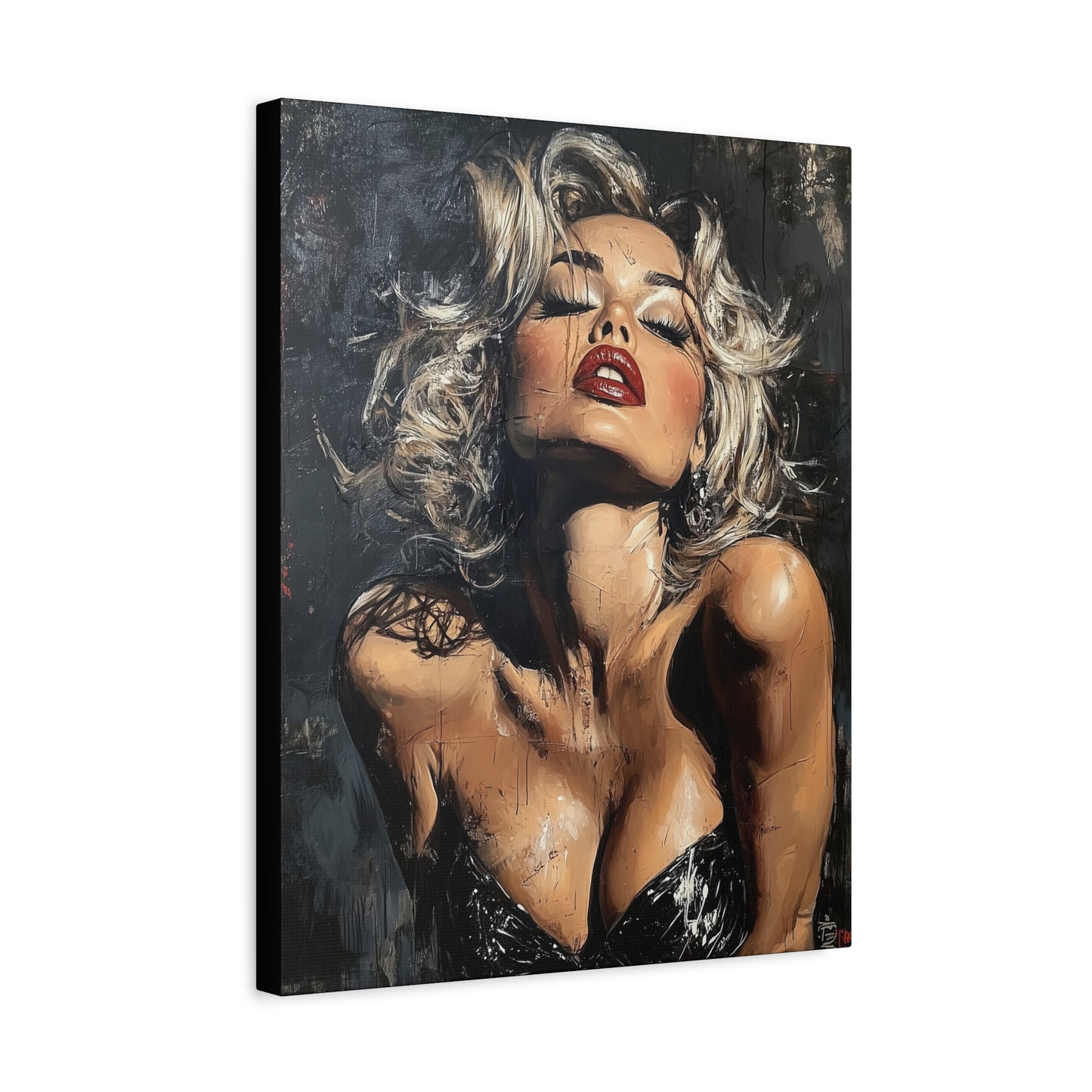 Gallery Wrapped Canvas, Guilt and Grit Adult Art Canvas, Erotic Pinup Art Canvas – Eloise