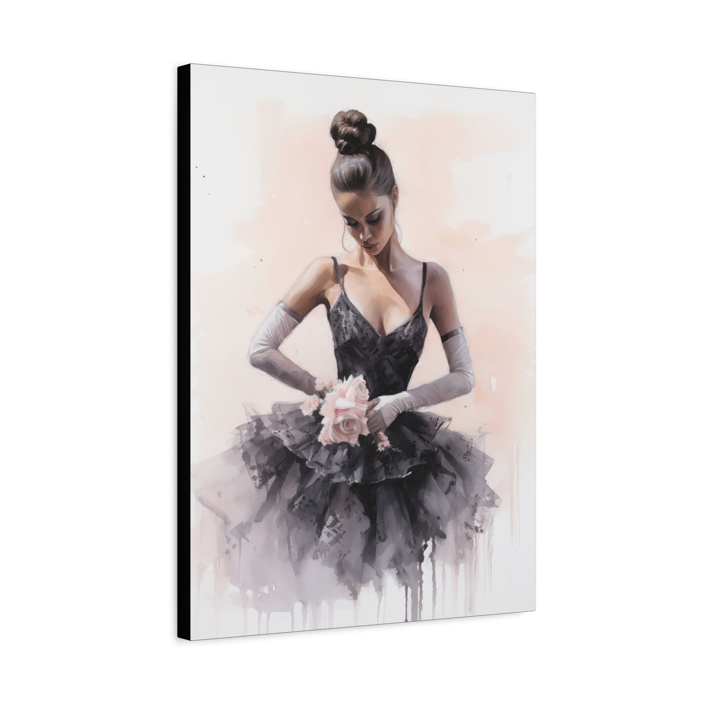 Pointes and Platforms, Gallery Wrapped Canvas, Ballerina Beauty, Ballet Art Canvas – Sonja