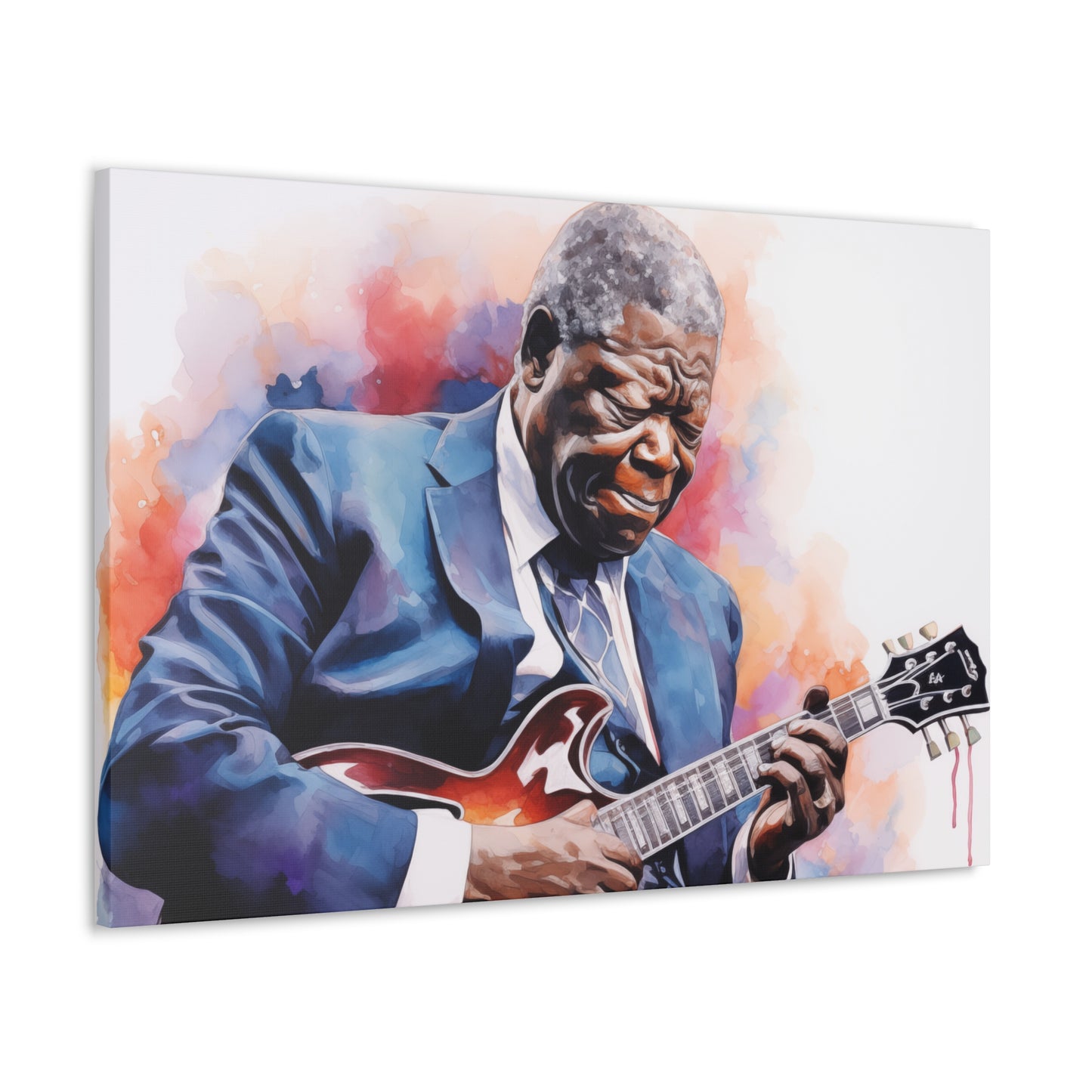 Gallery Wrapped Canvas, Celebrity Inspired, Pop Art Canvas – The King Also