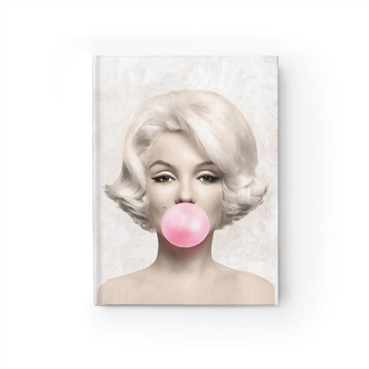 Bubblegum Celebrity Journal - Ruled Line, Marilyn Monroe, Audrey Hepburn