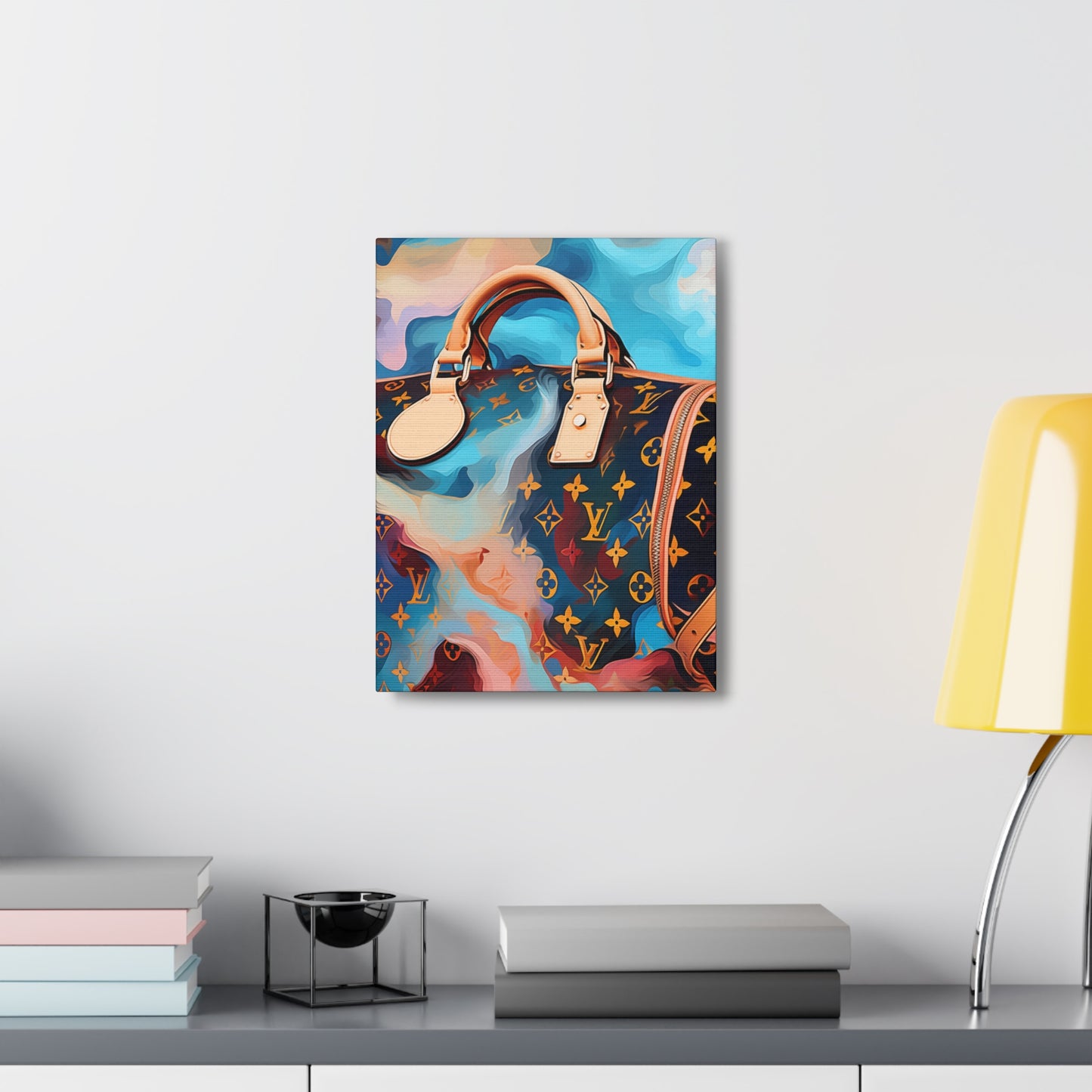 Canvas Gallery Wrap - LV Designer Inspired Wall Art - Abstract