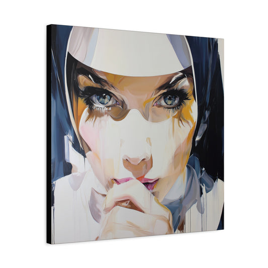 Gallery Wrapped Canvas, Habits and Heresy Art Canvas, Naughty Nuns Art Canvas – Sister Amara