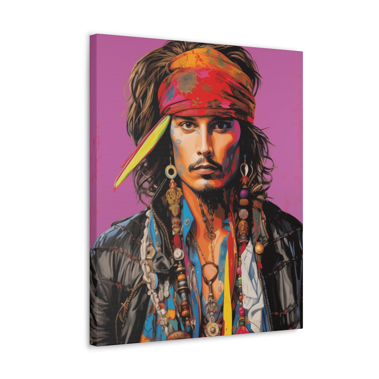 Gallery Wrapped Canvas, Celebrity Inspired, Pop Art Canvas – Johnny Also
