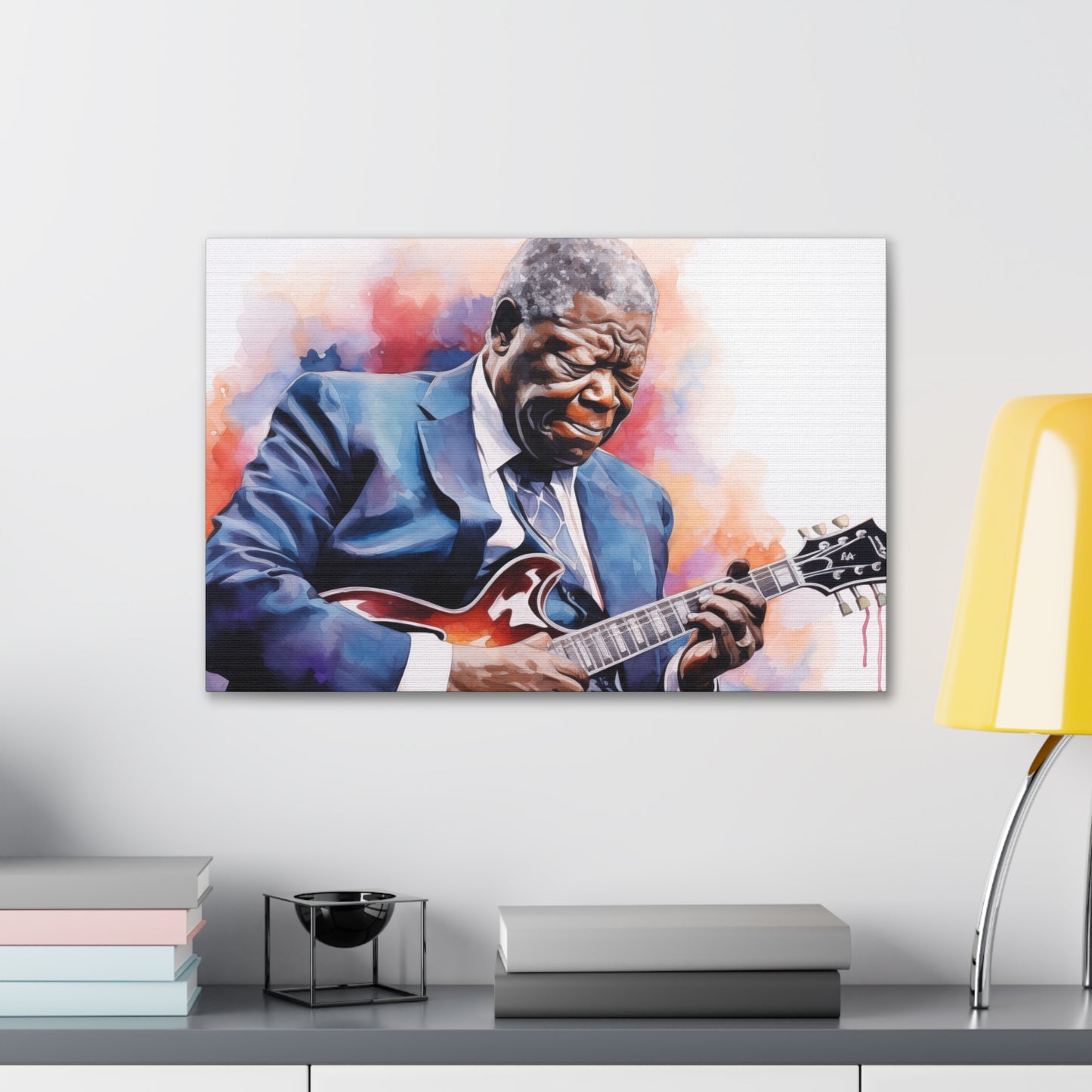 Gallery Wrapped Canvas, Celebrity Inspired, Pop Art Canvas – The King Also