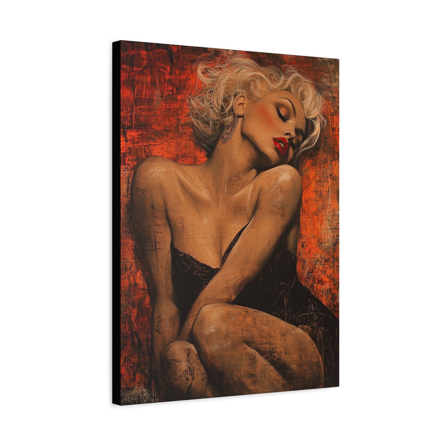 Gallery Wrapped Canvas, Guilt and Grit Adult Art Canvas, Erotic Pinup Art Canvas – Aurora