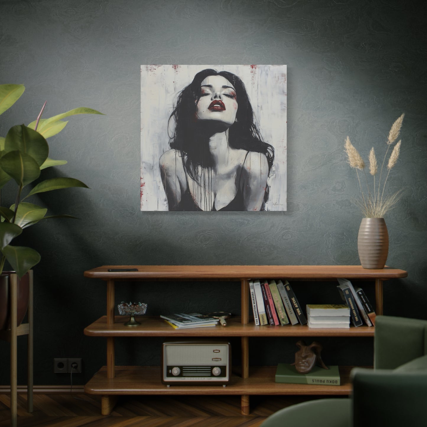 Gallery Wrapped Canvas, Sinners and Saints Art Canvas, Erotic Pinup Art Canvas – Vera