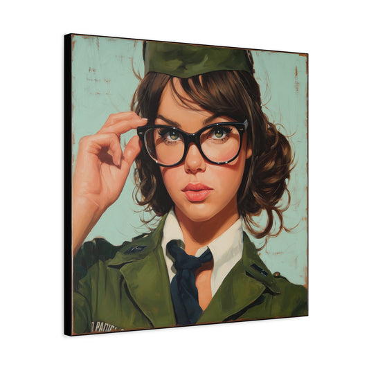 Gallery Wrapped Canvas, Liberty and Lace Art Canvas, Erotic Pinup Art Canvas – Piper