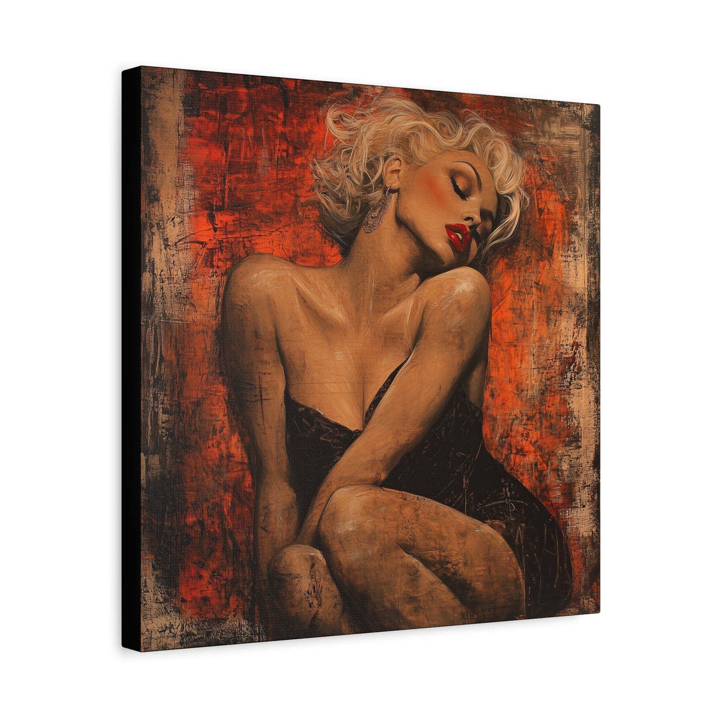 Gallery Wrapped Canvas, Guilt and Grit Adult Art Canvas, Erotic Pinup Art Canvas – Aurora