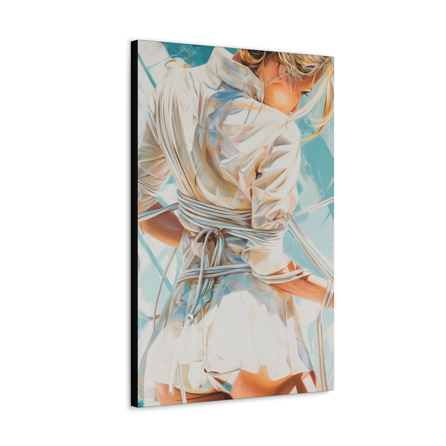 Gallery Wrapped Canvas, Ropes and Reverence Art Canvas, Erotic Shibari Art Canvas – Hannah's Sister