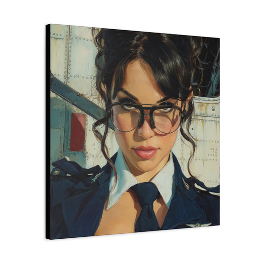Gallery Wrapped Canvas, Liberty and Lace Art Canvas, Erotic Pinup Art Canvas – Mae