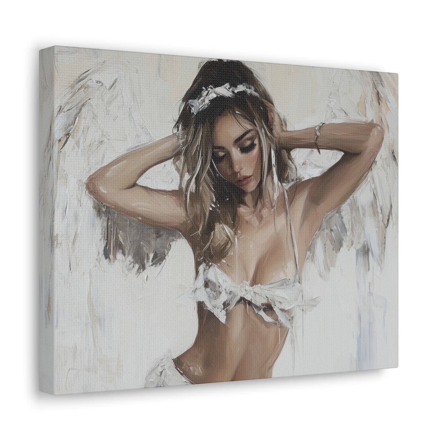 Gallery Wrapped Canvas, Sinners and Saints Art Canvas, Erotic Pinup Art Canvas – Holly