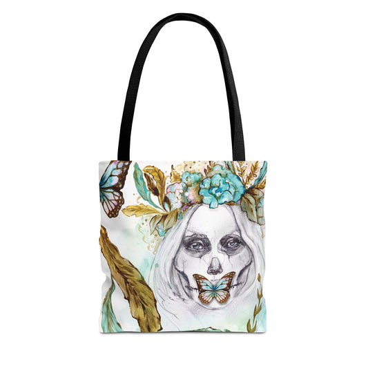 La Catrina Calavera Tote Bag, Utility Tote - Dia de los Muertos Tote - Day of the Dead