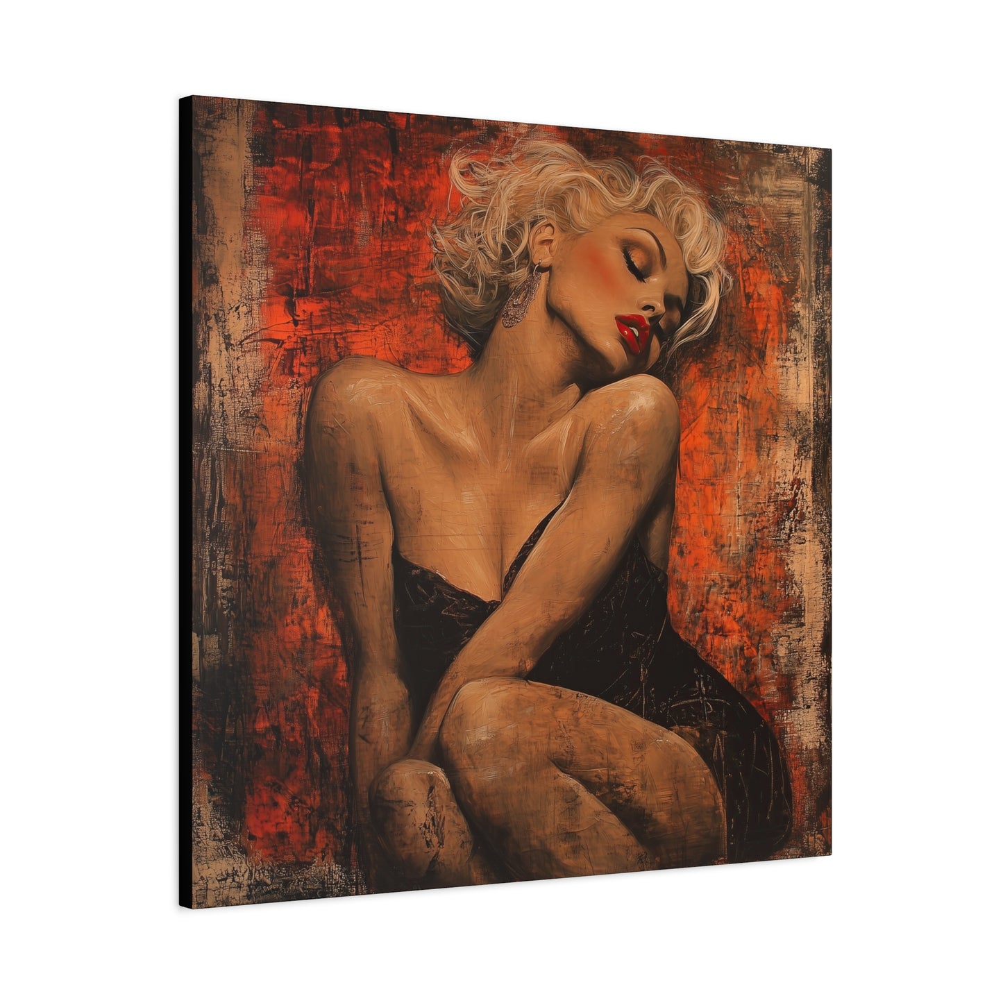 Gallery Wrapped Canvas, Guilt and Grit Adult Art Canvas, Erotic Pinup Art Canvas – Aurora