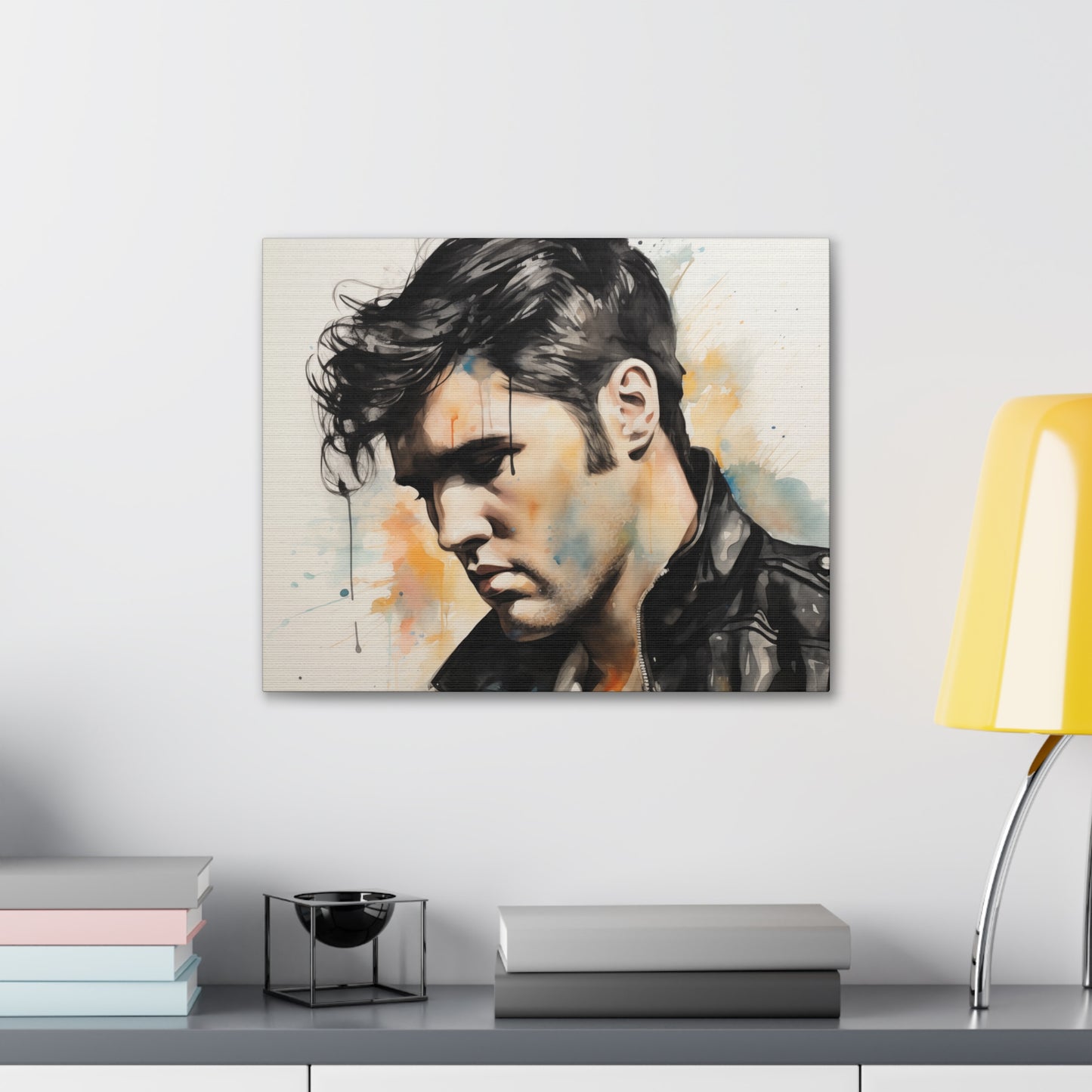 Gallery Wrapped Canvas, Celebrity Inspired, Pop Art Canvas – Elvis Also