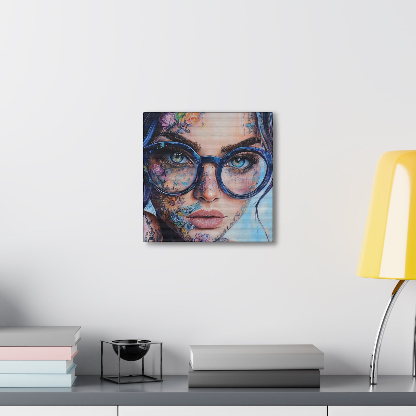 Canvas Gallery Wrap, Ladies in Lenses Wall Art, Abstract Femme Girl Art - Sara