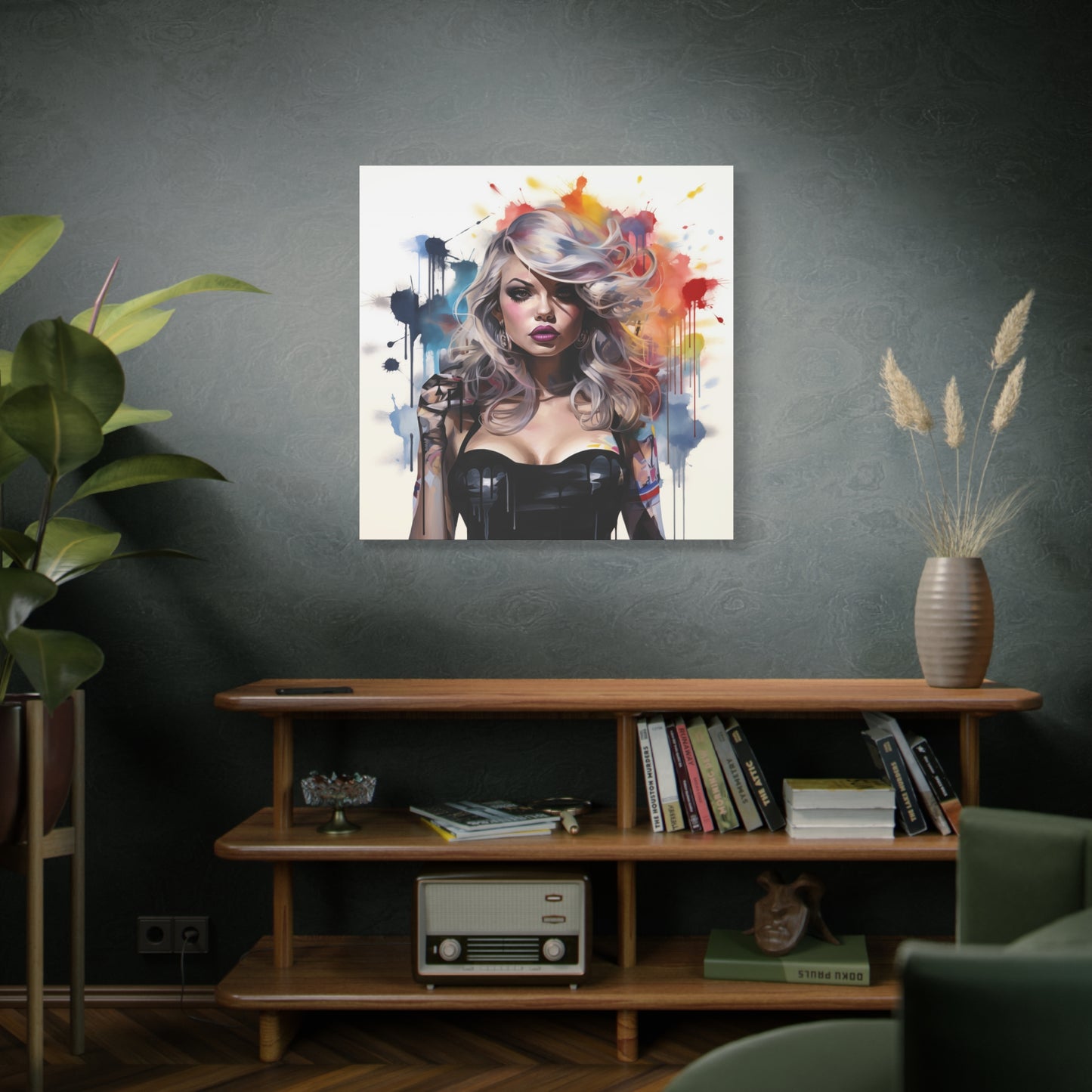 Canvas Wall Art, Gallery Wrapped Pop Art, Femme Doll Wall Art – Zephyr