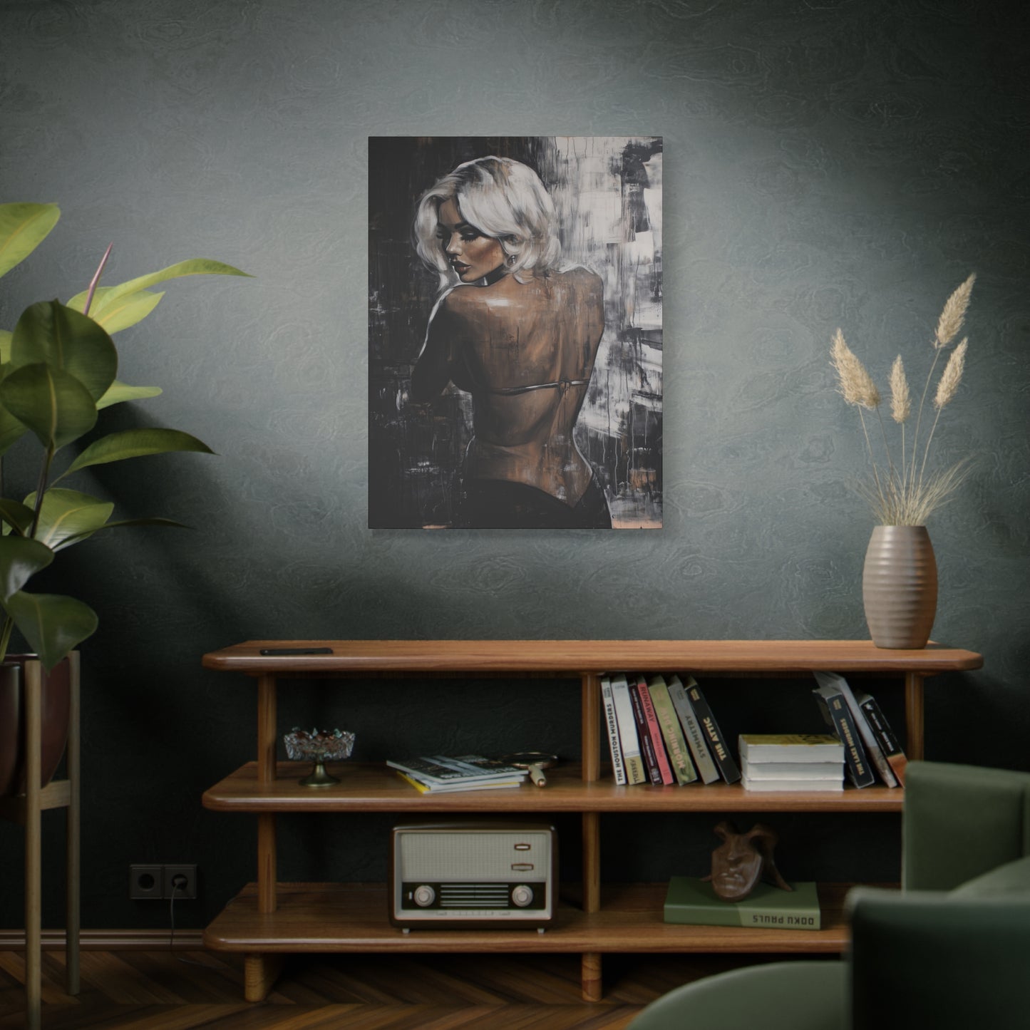 Gallery Wrapped Canvas, Guilt and Grit Adult Art Canvas, Erotic Pinup Art Canvas – Odette