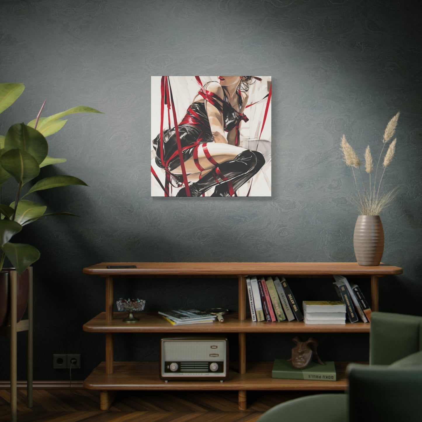 Gallery Wrapped Canvas, Ropes and Reverence Art Canvas, Erotic Shibari Art Canvas – Monica