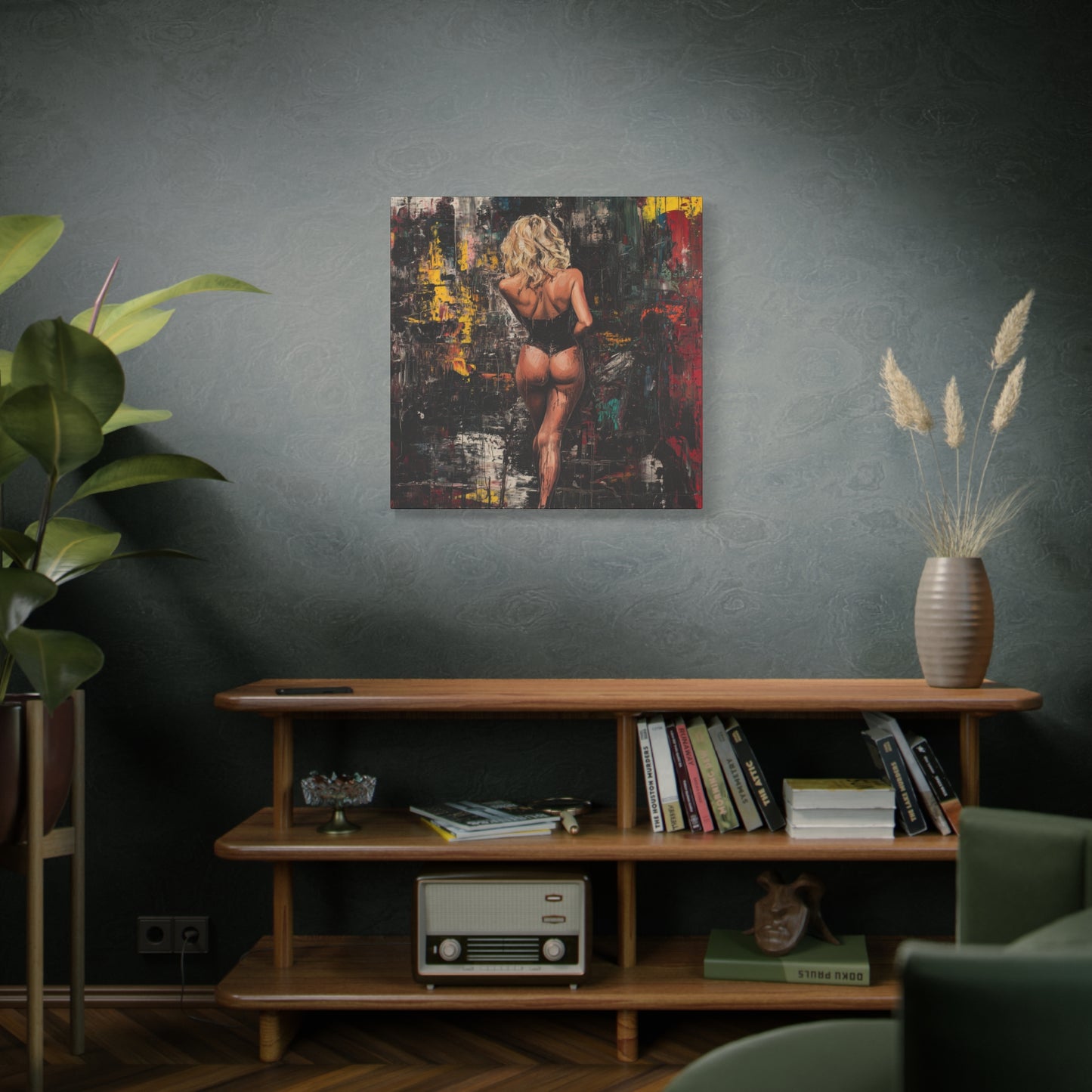 Gallery Wrapped Canvas, Guilt and Grit Adult Art Canvas, Erotic Pinup Art Canvas – Dahlina