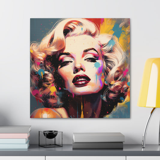 Canvas Wall Art, Gallery Wrapped Pop Art, Celebrity Wall Art – Marilyn Monroe - Abstract