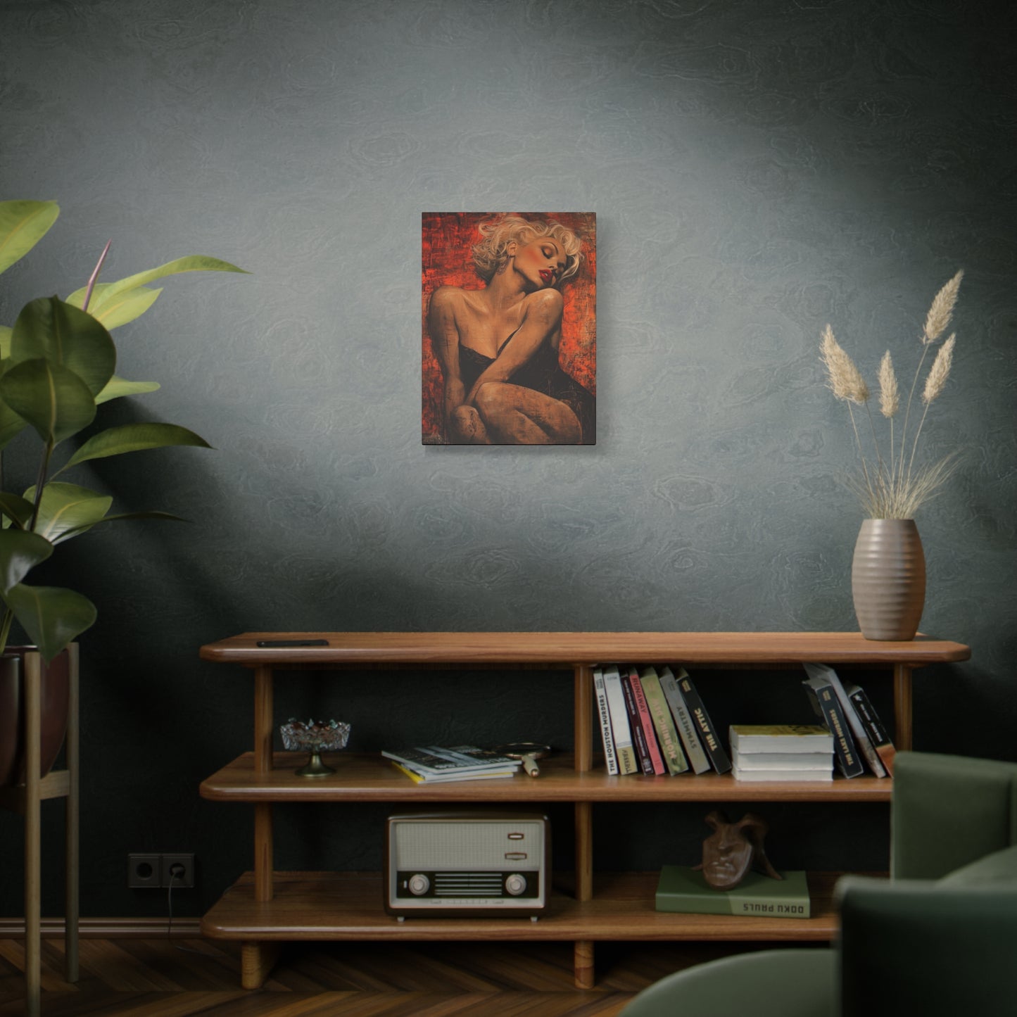 Gallery Wrapped Canvas, Guilt and Grit Adult Art Canvas, Erotic Pinup Art Canvas – Aurora