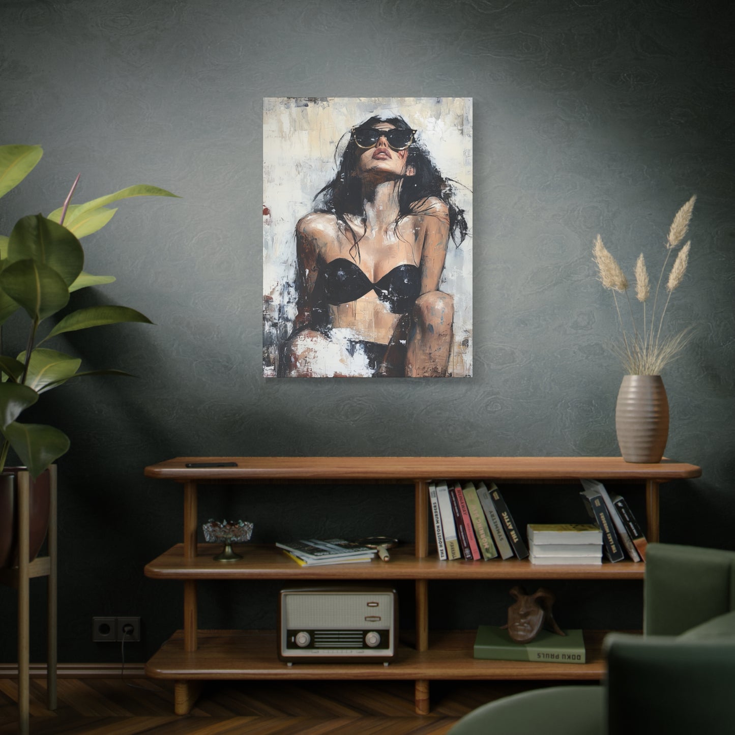 Gallery Wrapped Canvas, Sinners and Saints Art Canvas, Erotic Pinup Art Canvas – Stevie