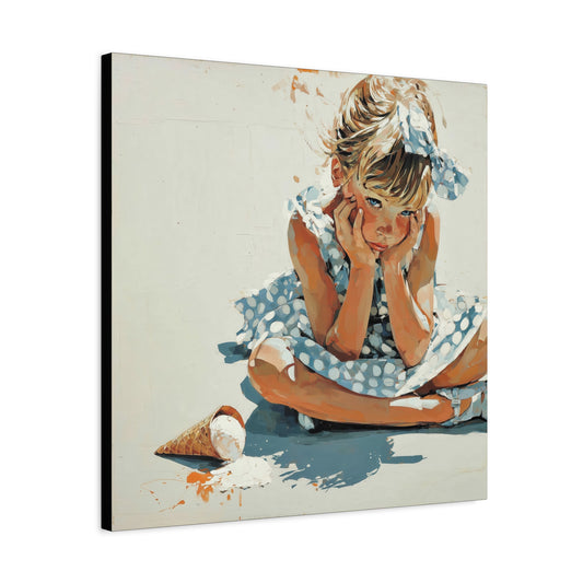 Gallery Wrapped Canvas, Sweet Summer Nostalgia, Sugar and Spice Art Canvas, Ice Cream Dreams Art – Betsy