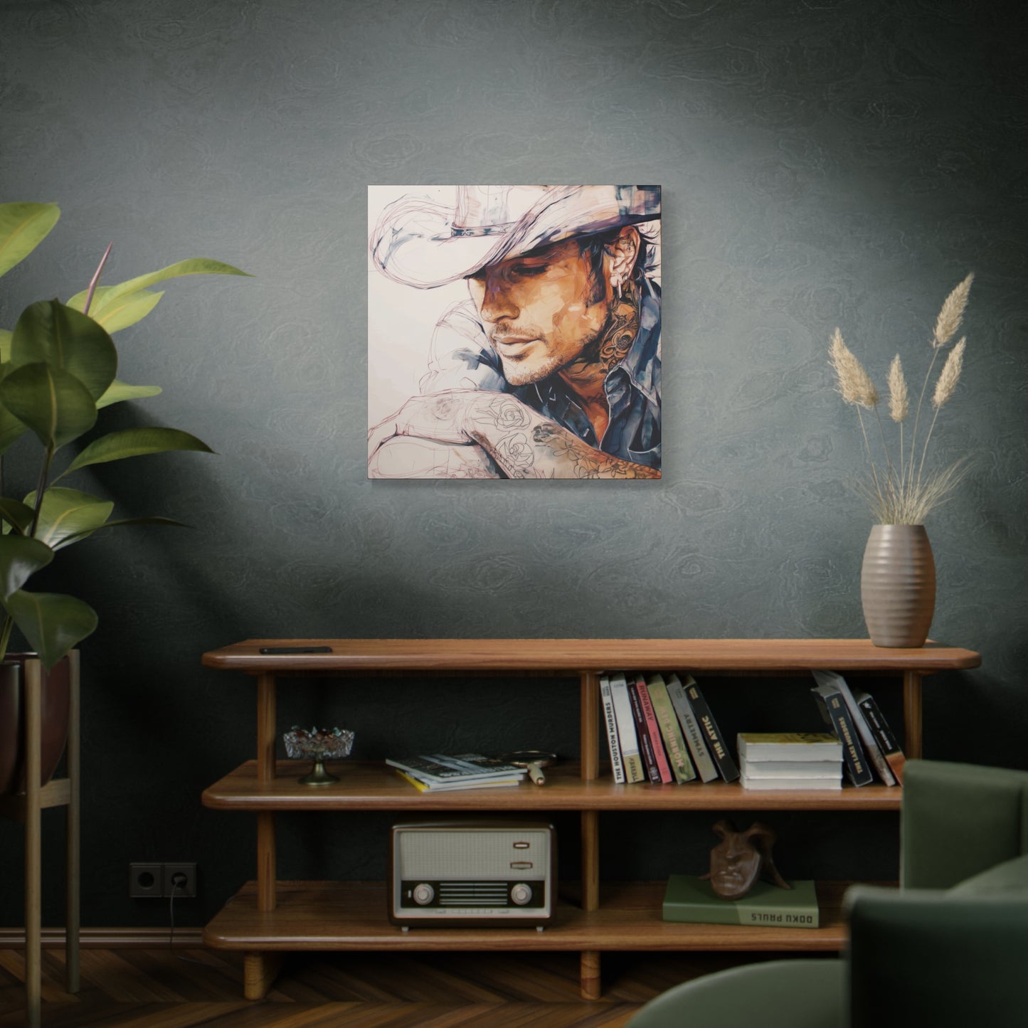 Gallery Wrapped Canvas, Wranglers and Wreckage Art Canvas, Erotic Pinup Art Canvas – Wade