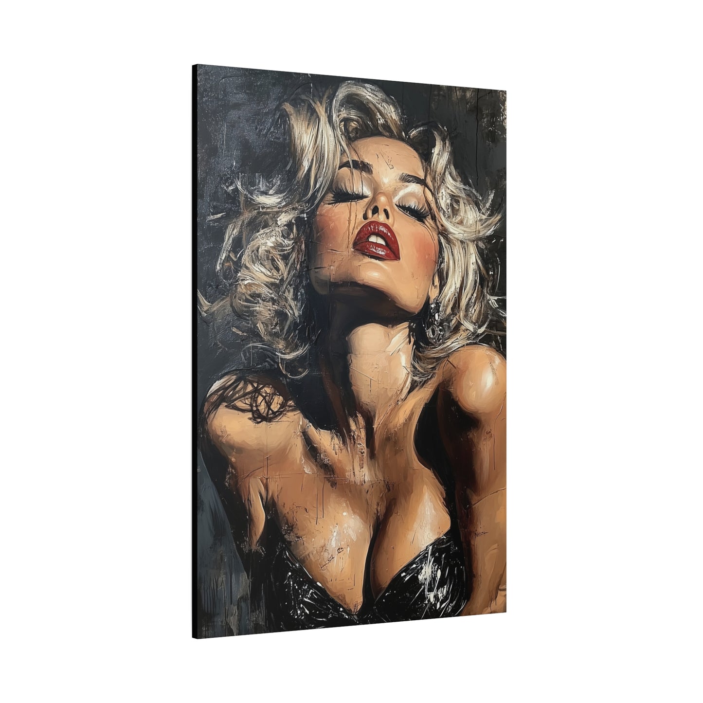 Gallery Wrapped Canvas, Guilt and Grit Adult Art Canvas, Erotic Pinup Art Canvas – Eloise