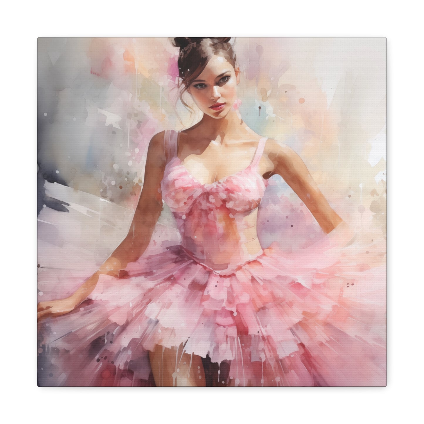Gallery Wrapped Canvas, Ballerina Beauty, Ballet Art Canvas – Lily