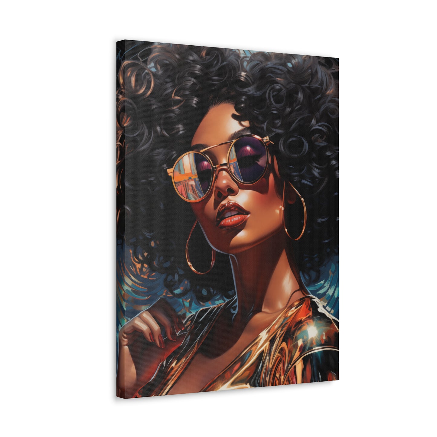 Gallery Wrapped Canvas, Retro Urban Queen, Femme Doll Art Canvas – Kesha