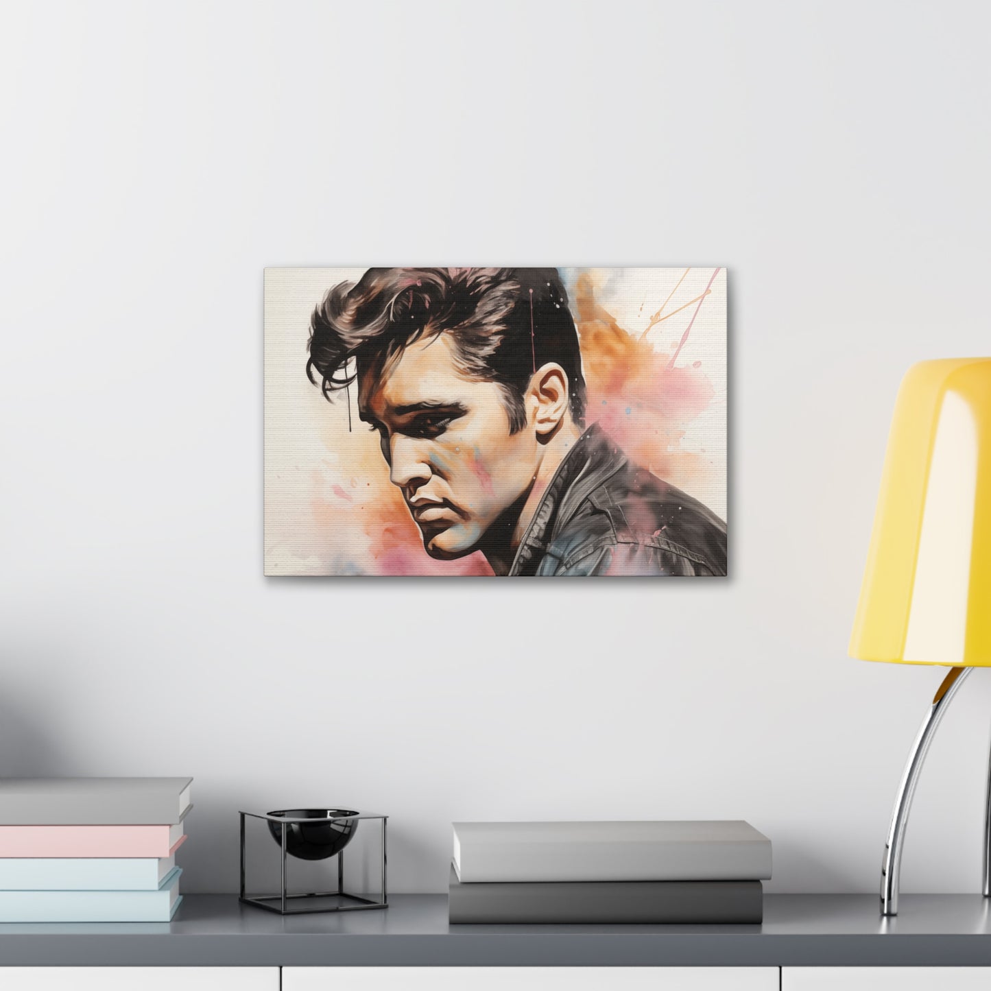 Gallery Wrapped Canvas, Celebrity Inspired, Pop Art Canvas – Elvis