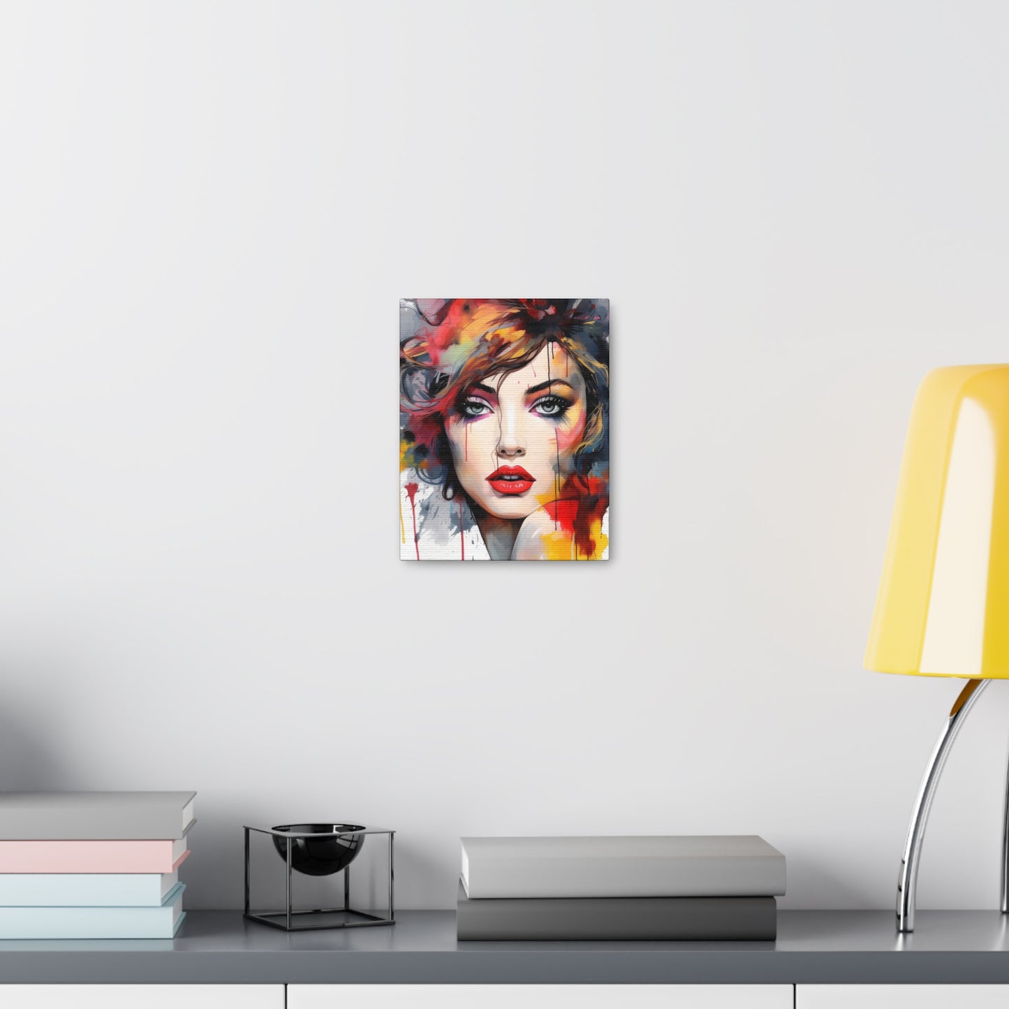 Canvas Wall Art, Gallery Wrapped Pop Art, Femme Doll Wall Art – Alessia