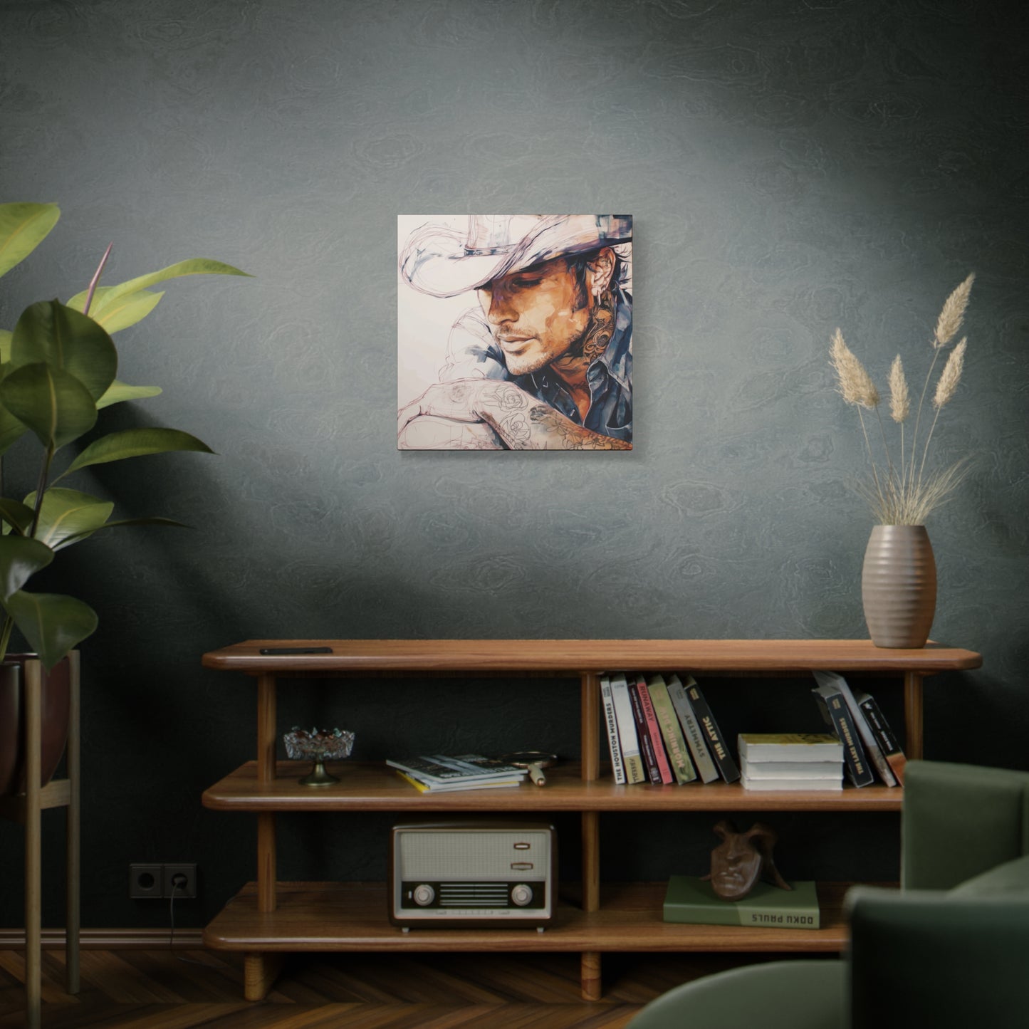 Gallery Wrapped Canvas, Wranglers and Wreckage Art Canvas, Erotic Pinup Art Canvas – Wade