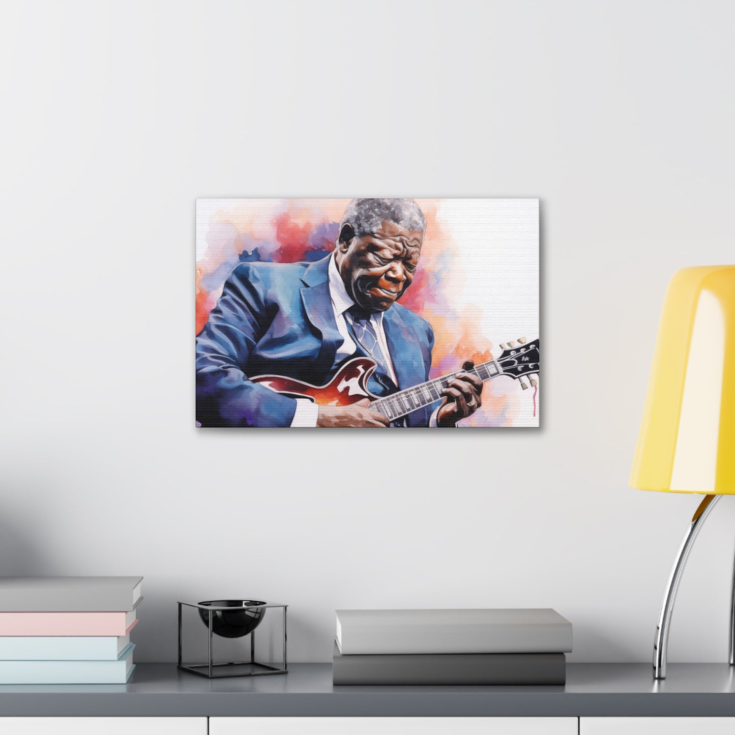 Gallery Wrapped Canvas, Celebrity Inspired, Pop Art Canvas – The King Also