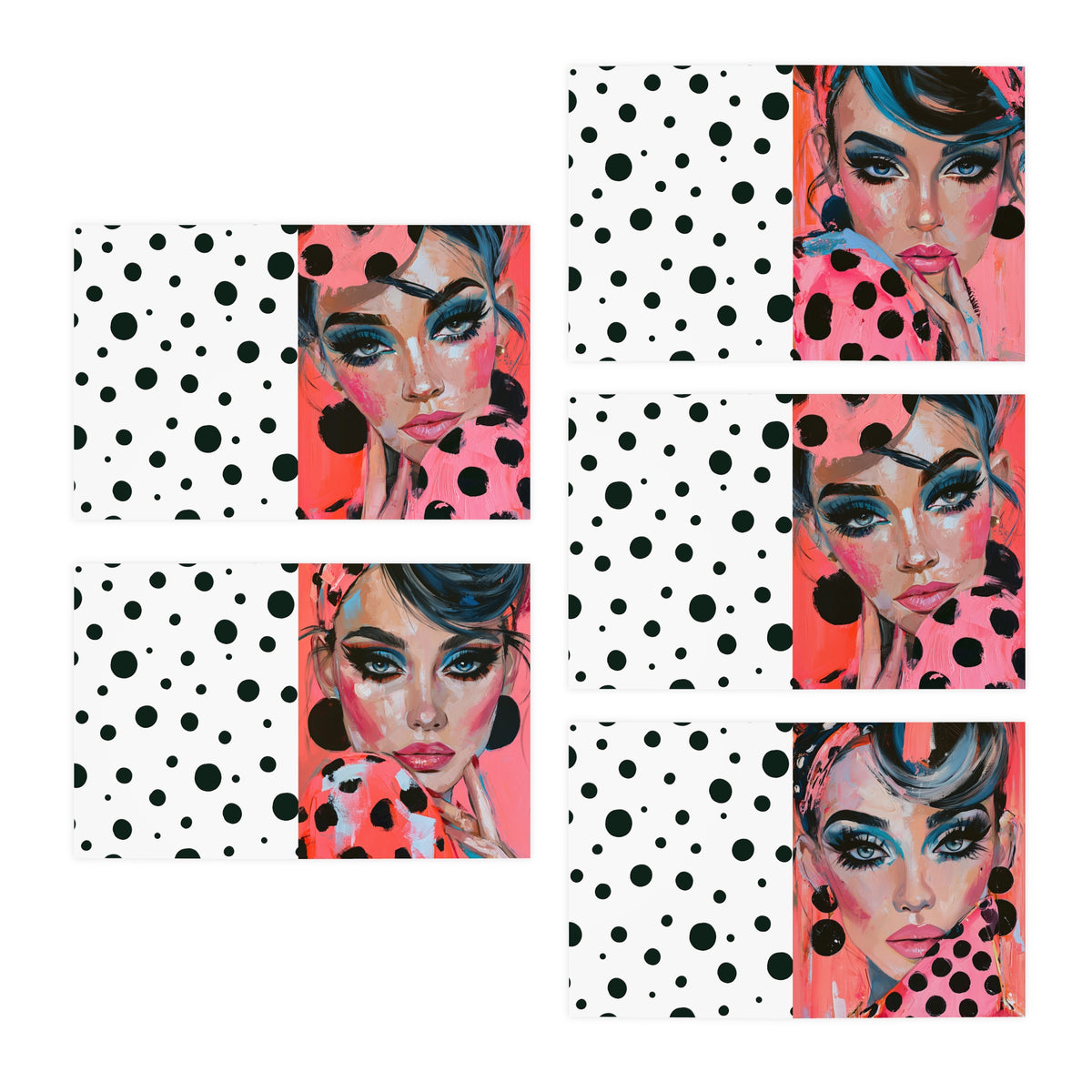 Cards Multi-Design Greeting Cards (5-Pack) - Sophie