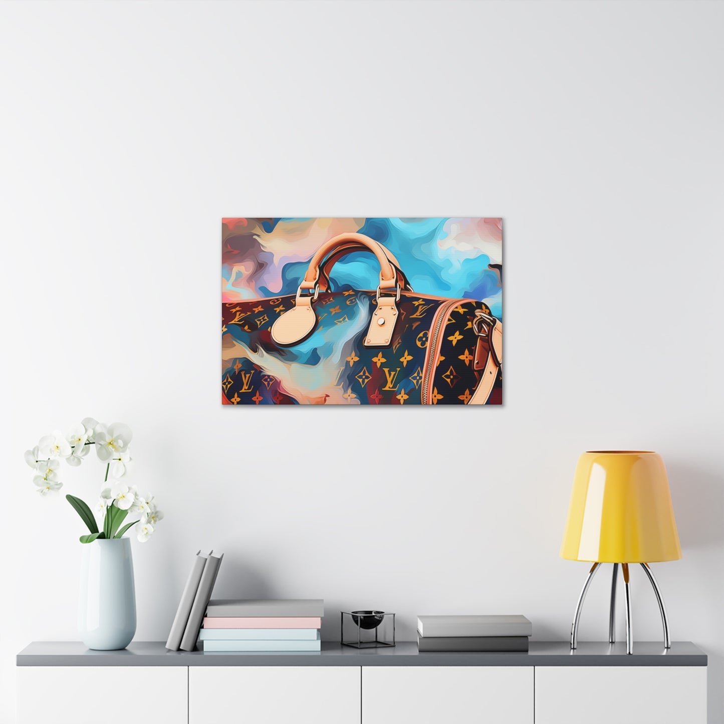 Canvas Gallery Wrap - LV Designer Inspired Wall Art - Abstract
