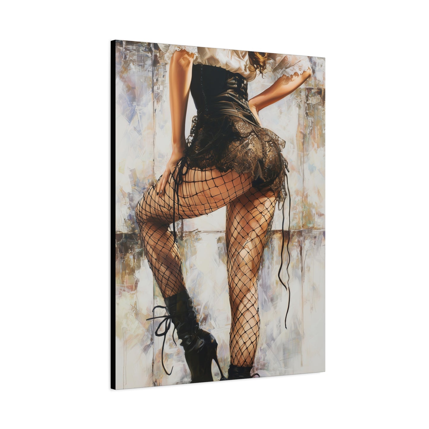 Gallery Wrapped Canvas, Tongue and Cheek Art Canvas, Naughty Girl Art Canvas –  Jessica